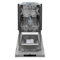 ZLINE 18 in. Compact Top Control Built-In Dishwasher with Satin Stainless Steel Panel and Stainless Steel Tub with Modern Style Handle, 52dBa (DW-SN-18)