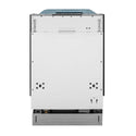 ZLINE 18 in. Compact Top Control Built-In Dishwasher with Satin Stainless Steel Panel and Stainless Steel Tub with Modern Style Handle, 52dBa (DW-SN-18)