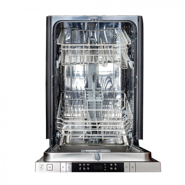 ZLINE 18 in. Compact Unfinished Top Control Built-In Dishwasher with Stainless Steel Tub and Modern Style Handle, 52dBa (DW-UF-18)