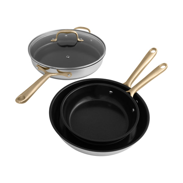 ZLINE 10 piece Stainless Steel Cookware with 2 Non-Stick Pans (CWSETL-NS-10)