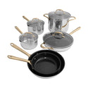 ZLINE 10 piece Stainless Steel Cookware with 2 Non-Stick Pans (CWSETL-NS-10)