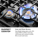 ZLINE 30 in. Classic Gas Rangetop with 4 Burner DuoPro™ Cooktop in Stainless Steel (PCRT30)