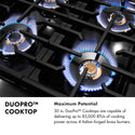 ZLINE Autograph Edition 30 in. Classic Gas Rangetop with 4 Burner DuoPro™ Cooktop in Stainless Steel and Polished Gold Accents (PCRTZ-30-G)