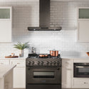 ZLINE 36" Convertible Vent Wall Mount Range Hood in Black Stainless Steel (BSKEN-36)