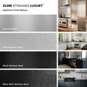 ZLINE Autograph Edition 24 in. 3.2 cu. ft. Marino Induction Range with 3 Element Cooktop and Electric Convection Oven in Stainless Steel with Champagne Bronze Accents (MINRZ-24-CB)