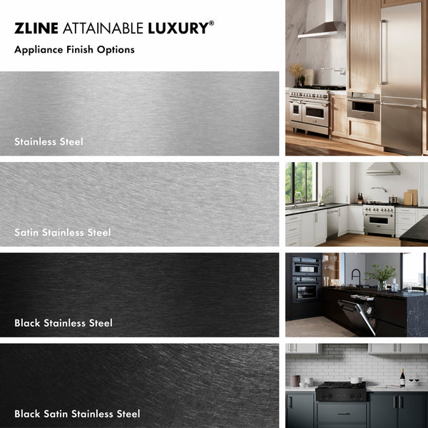 ZLINE Autograph Edition 18 in. Tallac Series 3rd Rack Dishwasher with Auto Door Open Drying, 51dBa, Panel Ready with Polished Gold Handle (DWVZ-18-G)