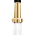 ZLINE Autograph Edition Apollo Pull Down Spring Single Handle Kitchen Faucet in Matte Black and Champagne Bronze (APL-KF-ZMBCB)