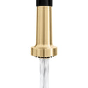 ZLINE Autograph Edition Apollo Pull Down Spring Single Handle Kitchen Faucet in Matte Black and Champagne Bronze (APL-KF-ZMBCB)