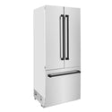 ZLINE 36” Autograph Edition 19.6 cu. ft. Built-in 2-Door Bottom Freezer Refrigerator with Internal Water and Ice Dispenser in Stainless Steel with Polished Gold  Accents (RBIVZ-304-36-G)