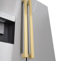 ZLINE Champagne Bronze Autograph Edition Modern Handles for Freestanding Refrigerators (RFMHZ-F-36-CB)