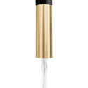 ZLINE Autograph Edition Gemini Pull Down Single Handle Kitchen Faucet in Matte Black and Champagne Bronze (GEM-KF-ZMBCB)