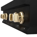 ZLINE Autograph Edition 30 in. Legacy Gas Rangetop with 4 Burners and Porcelain Cooktop in Black Stainless Steel with Polished Gold Accents, Open Box-Great Condition