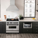 ZLINE Autograph Edition 48 in. 6.0 cu. ft. Legacy Dual Fuel Range with 7 Burner Gas Cooktop and 2 Electric Ovens in Satin Stainless Steel and Champagne Bronze Accents (RASZ-SN-48-CB)