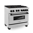 ZLINE Autograph Edition 48 in. 6.0 cu. ft. Legacy Dual Fuel Range with 7 Burner Gas Cooktop and 2 Electric Ovens in Satin Stainless Steel and Champagne Bronze Accents (RASZ-SN-48-CB)