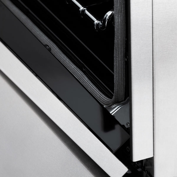 ZLINE Autograph Edition 60 in. 7.4 cu. ft. Legacy Dual Fuel Range with 9 Burner Gas Cooktop and 2 Electric Convection Ovens in Satin Stainless Steel and Polished Gold Accents, Open Box-Great Condition