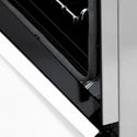 ZLINE Autograph Edition 30 in. 4.0 cu. ft. Legacy Dual Fuel Range with 4 Burner Gas Cooktop and Electric Convection Oven in Satin Stainless Steel with White Matte Door and Matte Black Accents, Open Box-Great Condition
