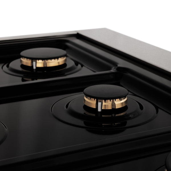 ZLINE Autograph Edition 60 in. 7.4 cu. ft. Legacy Dual Fuel Range with 9 Burner Gas Cooktop and 2 Electric Convection Ovens in Satin Stainless Steel with White Matte Doors and Matte Black Accents, Open Box-Great Condition