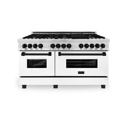 ZLINE Autograph Edition 60 in. 7.4 cu. ft. Legacy Dual Fuel Range with 9 Burner Gas Cooktop and 2 Electric Convection Ovens