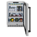 ZLINE 24 In. Touchstone Beverage Fridge with Stainless Steel Glass Door and Matte Black Handle (RBSOZ-GS-24-MB)