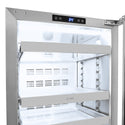 ZLINE Autograph Edition 24 in. Touchstone 151 Can Beverage Fridge with Solid Stainless Steel Door and Champagne Bronze Helix Handle (RBSOZ-ST-24-KCB)