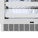ZLINE Autograph Edition 24 in. Touchstone Dual Zone 44 Bottle Wine Cooler with Stainless Steel Glass Door and Polished Nickel Helix Handle (RWDOZS-24-KPN)