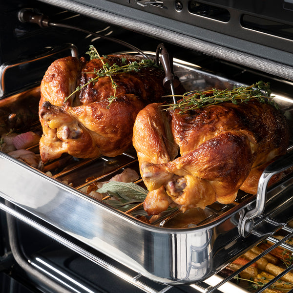 ZLINE 30 in. Autograph Edition Professional True Convection Double Wall Oven with Air Fry and Self Clean in Satin Stainless Steel with Polished Gold Handles (WADSZ-30-G)