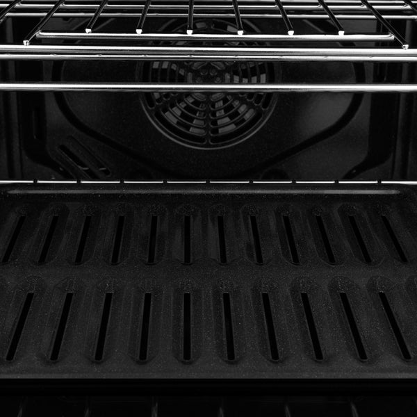 ZLINE 30 in. Autograph Edition Professional True Convection Single Wall Oven with Air Fry and Self Clean in Satin Stainless Steel with Champagne Bronze Handle (WASSZ-30-CB)