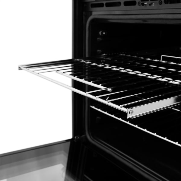 ZLINE 30 in. Autograph Edition Professional True Convection Single Wall Oven with Air Fry and Self Clean in Satin Stainless Steel with Champagne Bronze Handle (WASSZ-30-CB)