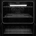 ZLINE 30 in. Autograph Edition Professional True Convection Single Wall Oven with Air Fry and Self Clean in Satin Stainless Steel with Champagne Bronze Handle (WASSZ-30-CB)