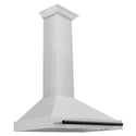 ZLINE Autograph Edition 36 in. Convertible Satin Stainless Steel Wall Mount Range Hood with Matte Black Handle (KB4SNZ-36-MB)