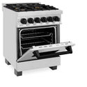 ZLINE Autograph Edition 30" 4.0 cu. ft. Dual Fuel Range with Gas Stove and Electric Oven in Stainless Steel with Accents (RAZ-30)