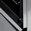 ZLINE Autograph Edition 24 in. 2.8 cu. ft. Legacy Dual Fuel Range with 4 Burner Gas Cooktop and Electric Convection Oven in Stainless Steel and Matte Black Accents, Open Box-Good Condition