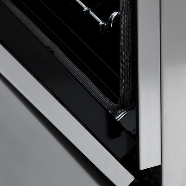 ZLINE Autograph Edition 30 in. 4.0 cu. ft. Legacy Dual Fuel Range with 4 Burner Gas Cooktop and Electric Convection Oven in Stainless Steel and Champagne Bronze Accents, Open Box-Good Condition