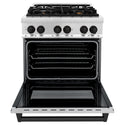 ZLINE Autograph Edition 30" 4.0 cu. ft. Dual Fuel Range with Gas Stove and Electric Oven in Stainless Steel with Accents (RAZ-30)