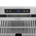 ZLINE Autograph Edition 24 in. Touchstone 168 Can Outdoor-Rated Dual Refrigerator Drawer with White Matte Doors and Polished Gold Handles (RDSOZ-WM-24-G)