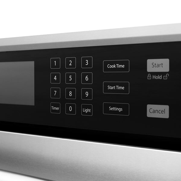 ZLINE Autograph Edition 30 in. Professional True Convection Single Wall Oven with Air Fry and Self Clean in Stainless Steel with Polished Nickel Helix Handle (WASZ-30-KPN)