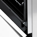 ZLINE Autograph Edition 24 in. 2.8 cu. ft. Legacy Dual Fuel Range with 4 Burner Gas Cooktop and Electric Convection Oven in Stainless Steel with White Matte Door and Matte Black Accents, Open Box-Good Condition
