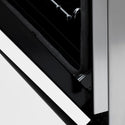 ZLINE Autograph Edition 30 in. 4.0 cu. ft. Legacy Dual Fuel Range with 4 Burner Gas Cooktop and Electric Convection Oven in Stainless Steel with White Matte Door and Polished Gold Accents, Open Box-Great Condition