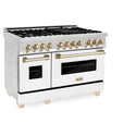 ZLINE Autograph Edition 48 in. 6.0 cu. ft. Legacy Dual Fuel Range with 7 Burner Gas Cooktop and 2 Electric Ovens