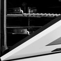 ZLINE Autograph Edition 48 in. 6.0 cu. ft. Legacy Dual Fuel Range with 7 Burner Gas Cooktop and 2 Electric Ovens in Stainless Steel with White Matte Doors and Matte Black Accents, Open Box-Great Condition