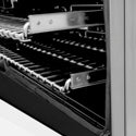 ZLINE Autograph Edition 48 in. 6.0 cu. ft. Legacy Dual Fuel Range with 7 Burner Gas Cooktop and 2 Electric Ovens in Stainless Steel with White Matte Doors and Matte Black Accents, Open Box-Great Condition
