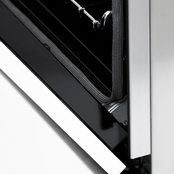 ZLINE Autograph Edition 48 in. 6.0 cu. ft. Legacy Dual Fuel Range with 7 Burner Gas Cooktop and 2 Electric Ovens in Stainless Steel with White Matte Doors and Matte Black Accents, Open Box-Great Condition