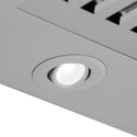ZLINE Autograph Edition 36 in. Convertible Satin Stainless Steel Wall Mount Range Hood with Black Matte Shell and Champagne Bronze Handle (KB4SNZ-BLM36-CB)