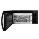 ZLINE 30 in. 1.5 cu. ft. Over-The-Range Convection Microwave Oven in Black Stainless Steel with Modern Handle and Sensor Cooking, Open Box-Great Condition