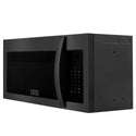 ZLINE 30 in. 1.5 cu. ft. Over-The-Range Convection Microwave Oven in Black Stainless Steel with Modern Handle and Sensor Cooking, Open Box-Great Condition