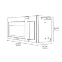 ZLINE 30 in. 1.5 cu. ft. Over-The-Range Convection Microwave Oven in Black Stainless Steel with Traditional Handle and Sensor Cooking, Open Box-Great Condition