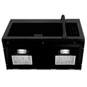 ZLINE 30 in. 1.5 cu. ft. Over-The-Range Convection Microwave Oven in Black Stainless Steel with Traditional Handle and Sensor Cooking, Open Box-Great Condition