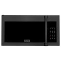 ZLINE 30 in. 1.5 cu. ft. Over-The-Range Convection Microwave Oven in Black Stainless Steel with Traditional Handle and Sensor Cooking, Open Box-Great Condition
