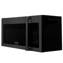 ZLINE 30 in. 1.5 cu. ft. Over-The-Range Convection Microwave Oven in Black Stainless Steel with Traditional Handle and Sensor Cooking, Open Box-Great Condition