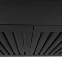 ZLINE 48 in. Convertible Vent Wall Mount Range Hood in Black Stainless Steel (BSKBN-48) baffle filters close-up
